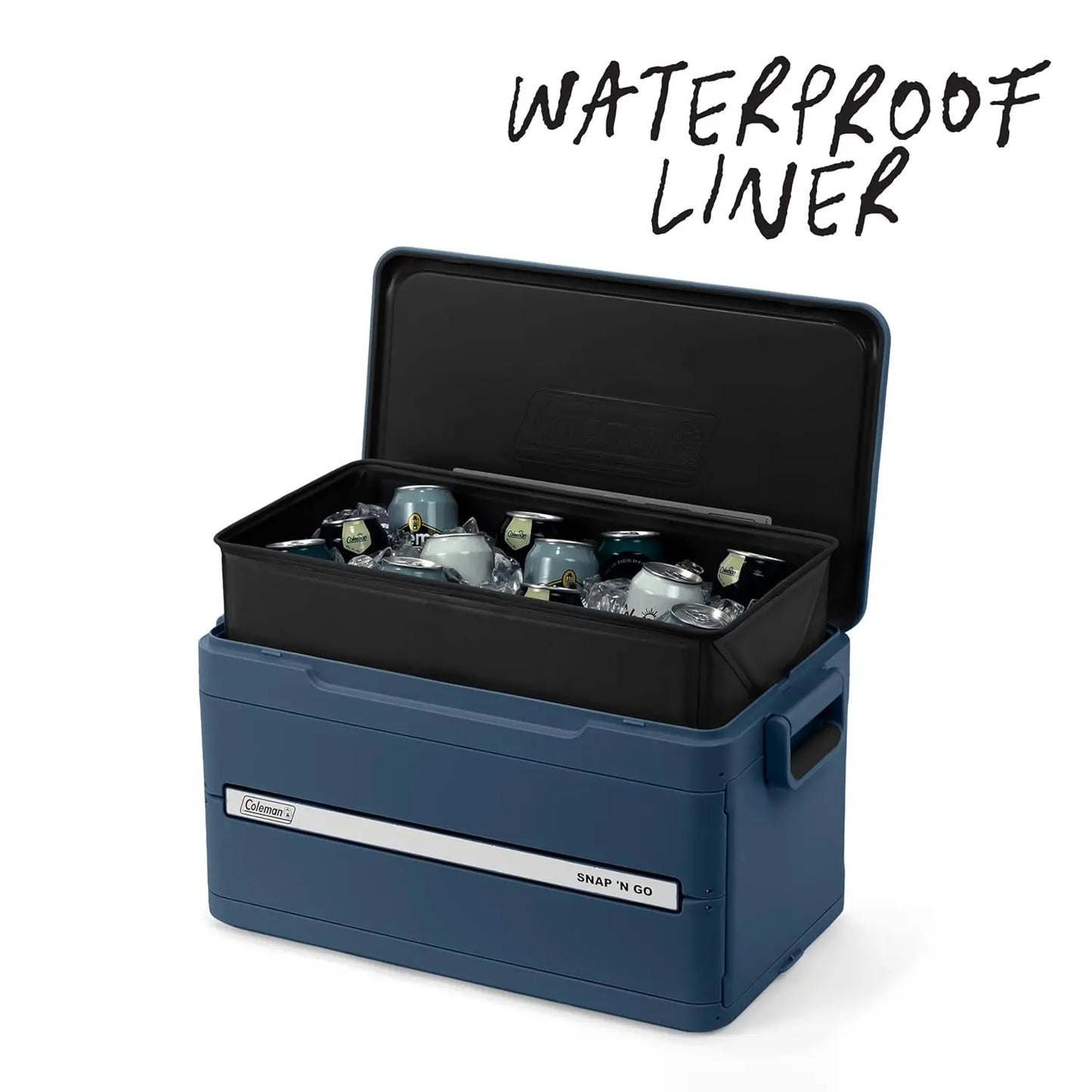 SnapGo™ Collapsible Cooler Box | 48Hr Ice Retention Portable Hard Cooler (35QT, 64 Cans)