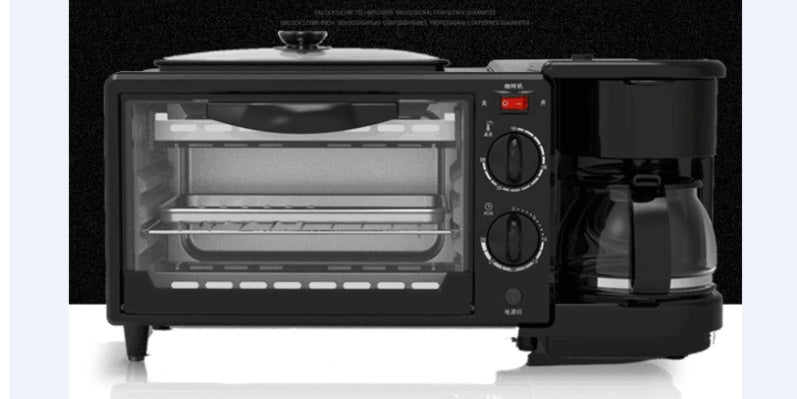 3-in-1 Multifunctional Breakfast Machine – Toaster Oven & Egg Cooker Breakfast Station