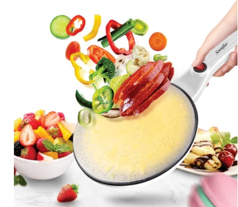 Home Haven Ends™ Electric Breakfast Crepe Maker | Non-Stick Pancake & Tortilla Makers