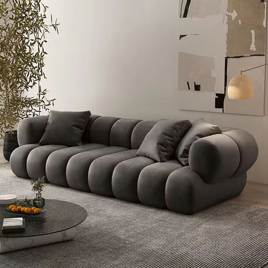 Modern L-Shape Velvet Corner Sofa – Luxury Sectional Couch