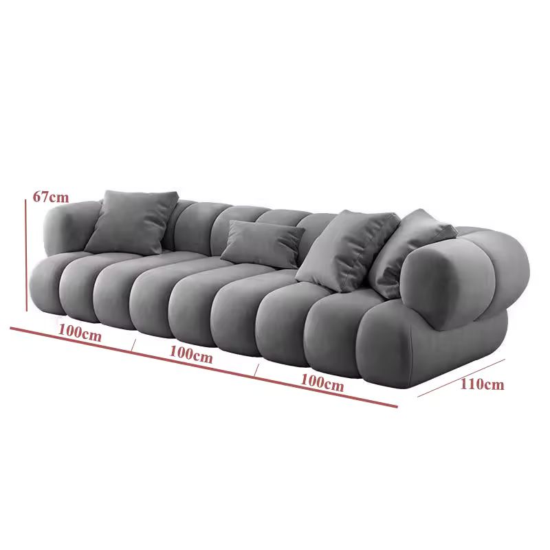 Modern L-Shape Velvet Corner Sofa – Luxury Sectional Couch