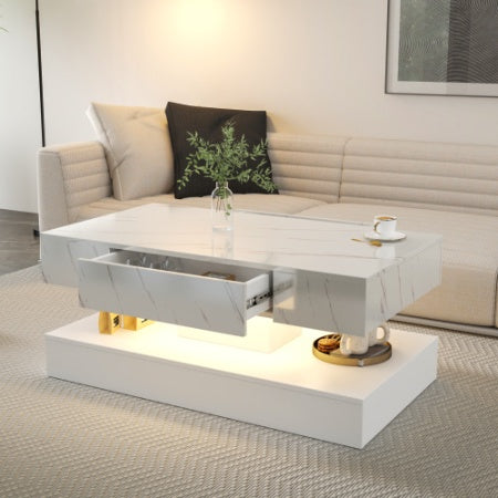 LumiGlow LED Coffee Table – Modern Smart Living Room Table