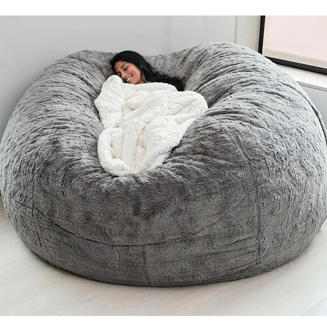 iant Lazy Bean Bag Chair – Soft Plush Lounge Sofa for Living Room & Bedroom