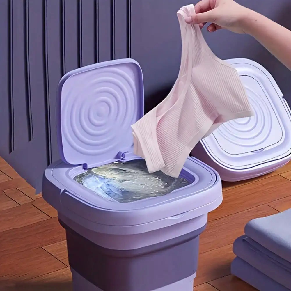 WashGo™ 8L Portable Foldable Washing Machine with Spin Dryer