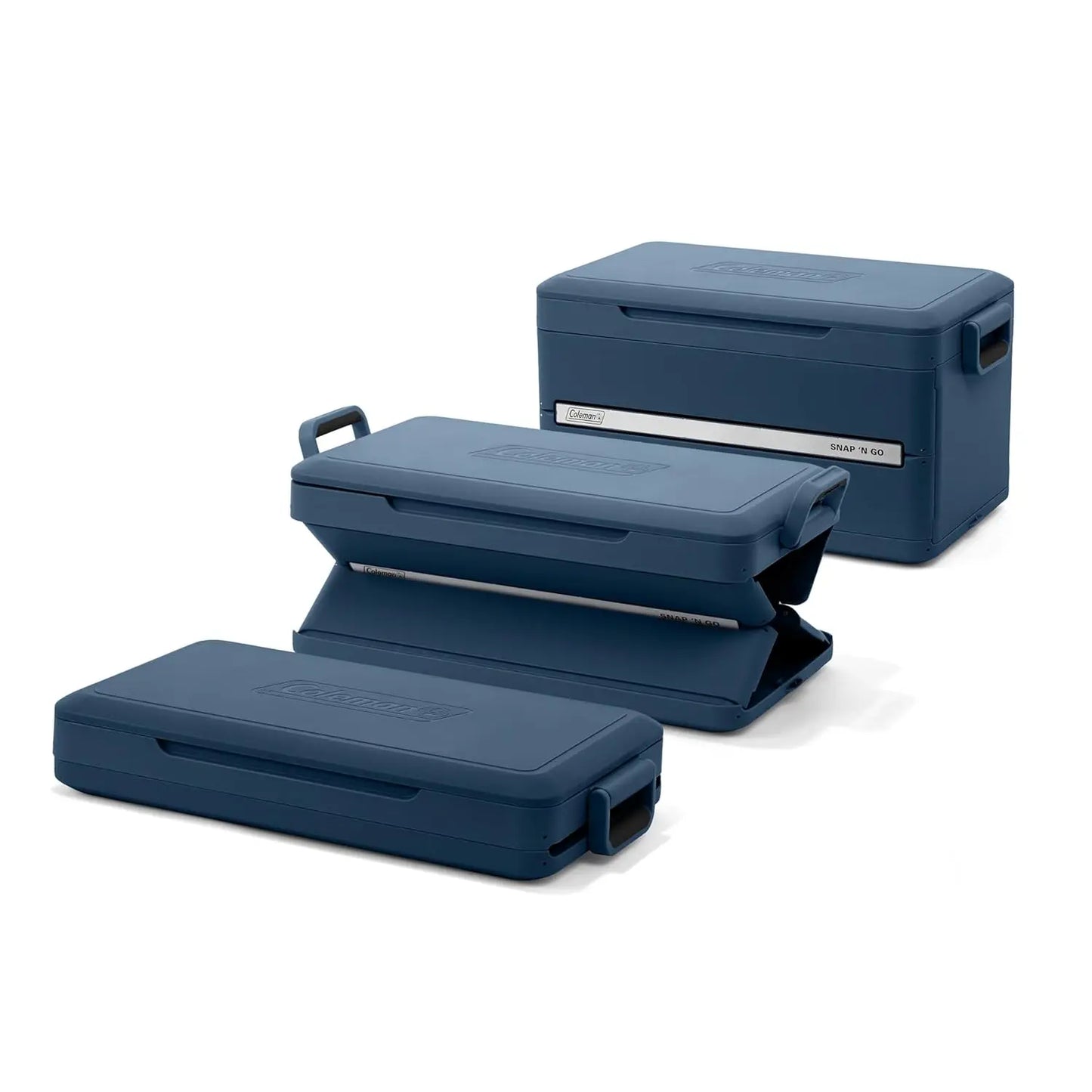 SnapGo™ Collapsible Cooler Box | 48Hr Ice Retention Portable Hard Cooler (35QT, 64 Cans)