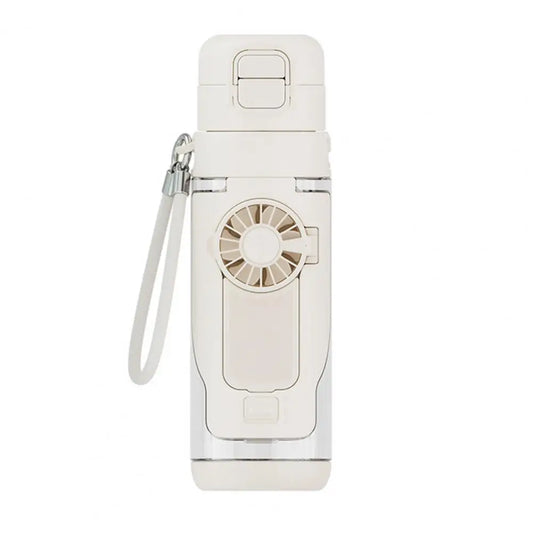 Home Haven Ends™ HydroBreeze™ 2-in-1 Fan Bottle – 690ml Rechargeable Cooling Water Bottle