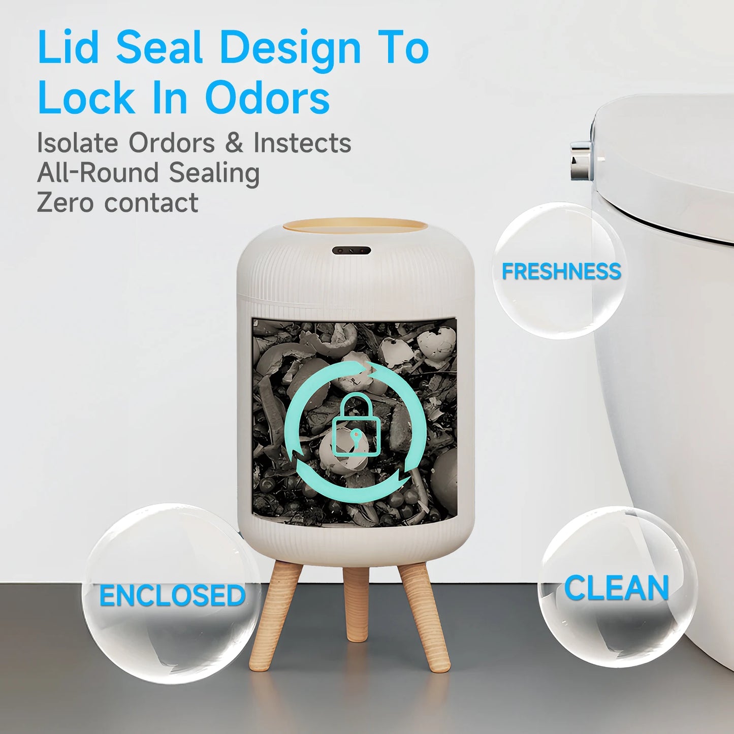 Home Haven Ends 11L Automatic Touchless Trash Can