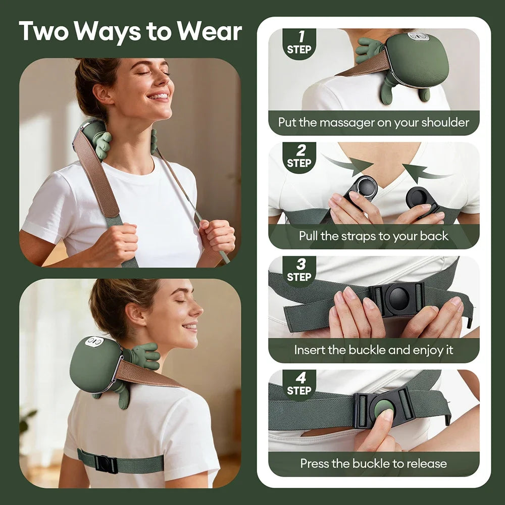 DeepRelief™ 4D Electric Body Massager – Neck, Shoulder & Full Body Relaxation