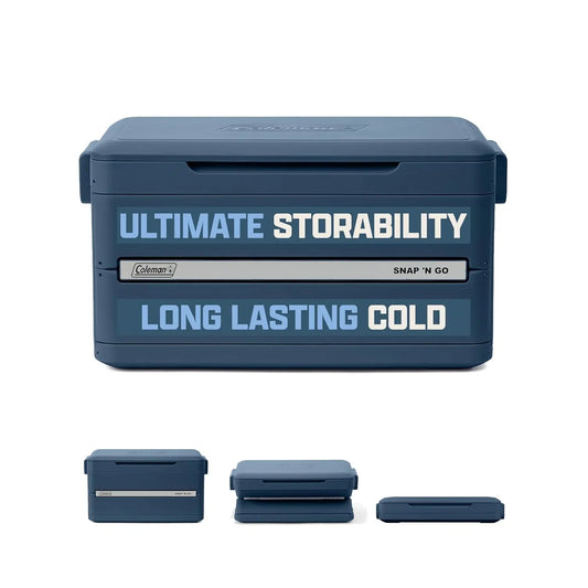 SnapGo™ Collapsible Cooler Box | 48Hr Ice Retention Portable Hard Cooler (35QT, 64 Cans)