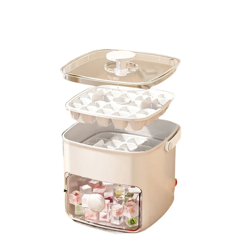 Home Haven Ends™ FrostCube™ Ice Maker Box – 48 Grid Easy Release Ice Cube Tray