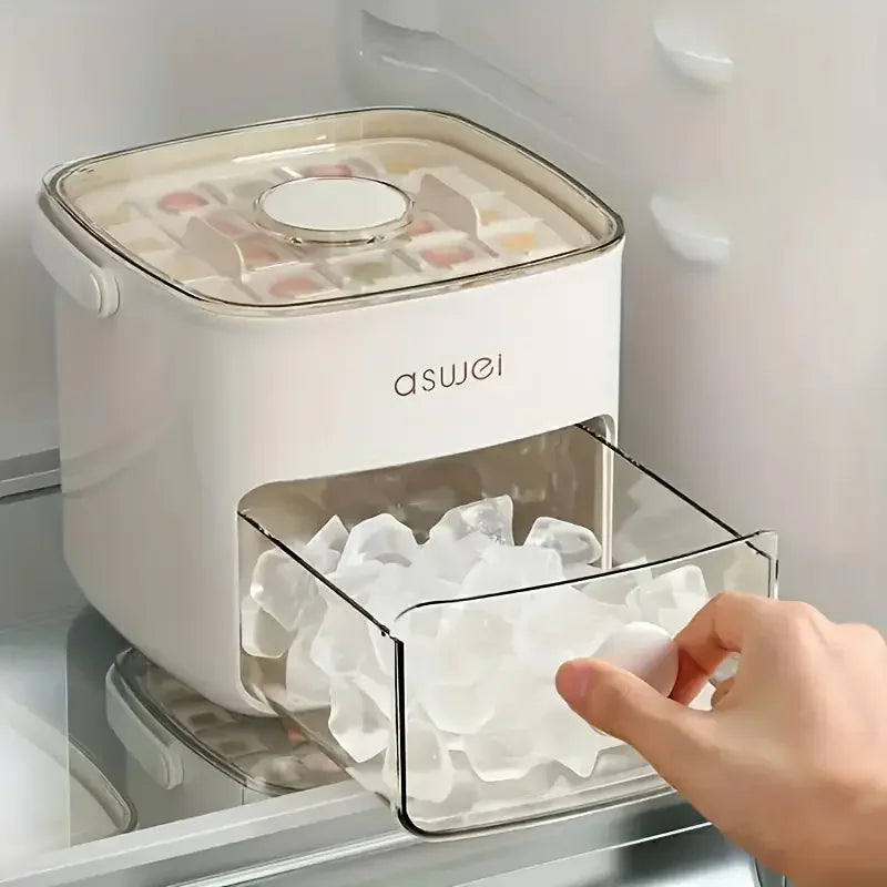 Home Haven Ends™ FrostCube™ Ice Maker Box – 48 Grid Easy Release Ice Cube Tray