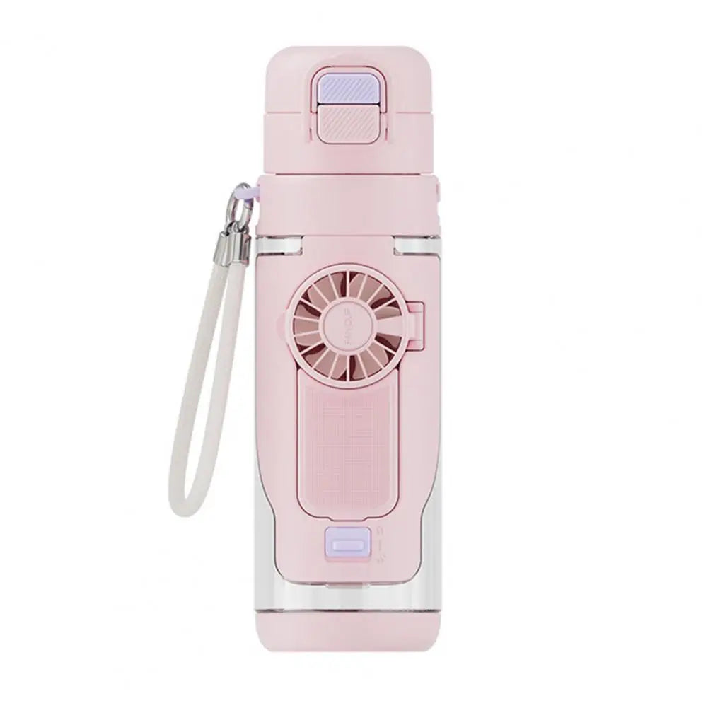 Home Haven Ends™ HydroBreeze™ 2-in-1 Fan Bottle – 690ml Rechargeable Cooling Water Bottle