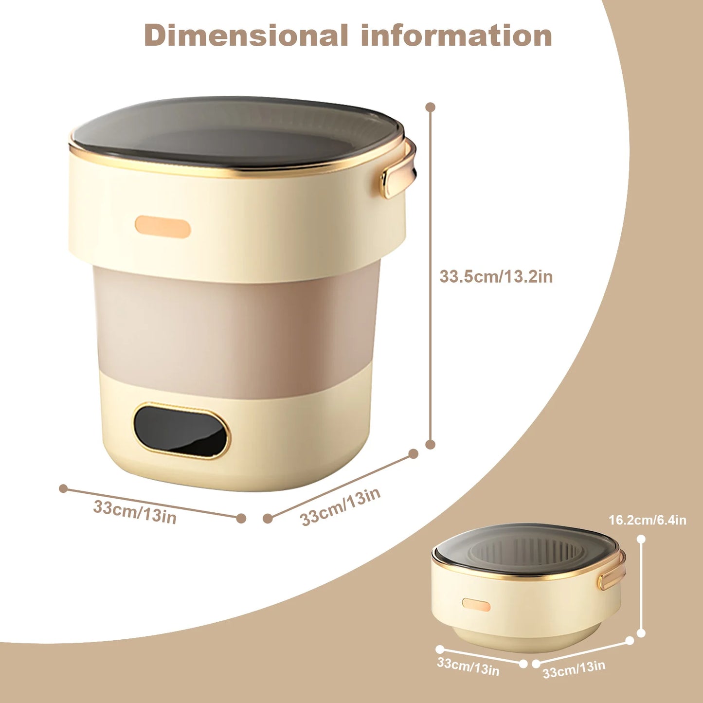 CleanFold™ Portable Mini Washing Machine With Spin Dryer