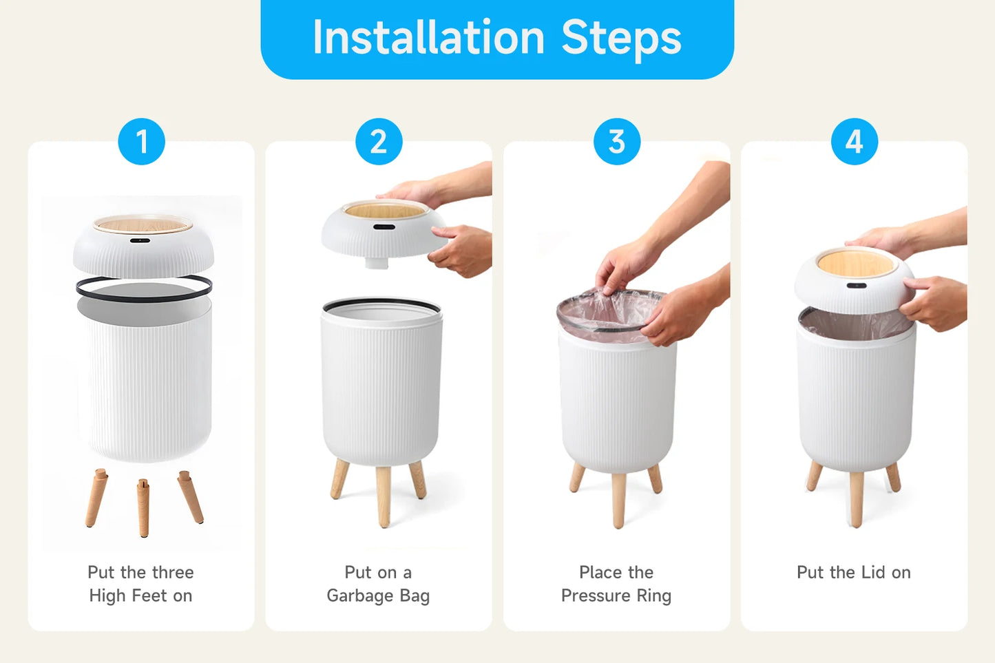 Home Haven Ends 11L Automatic Touchless Trash Can