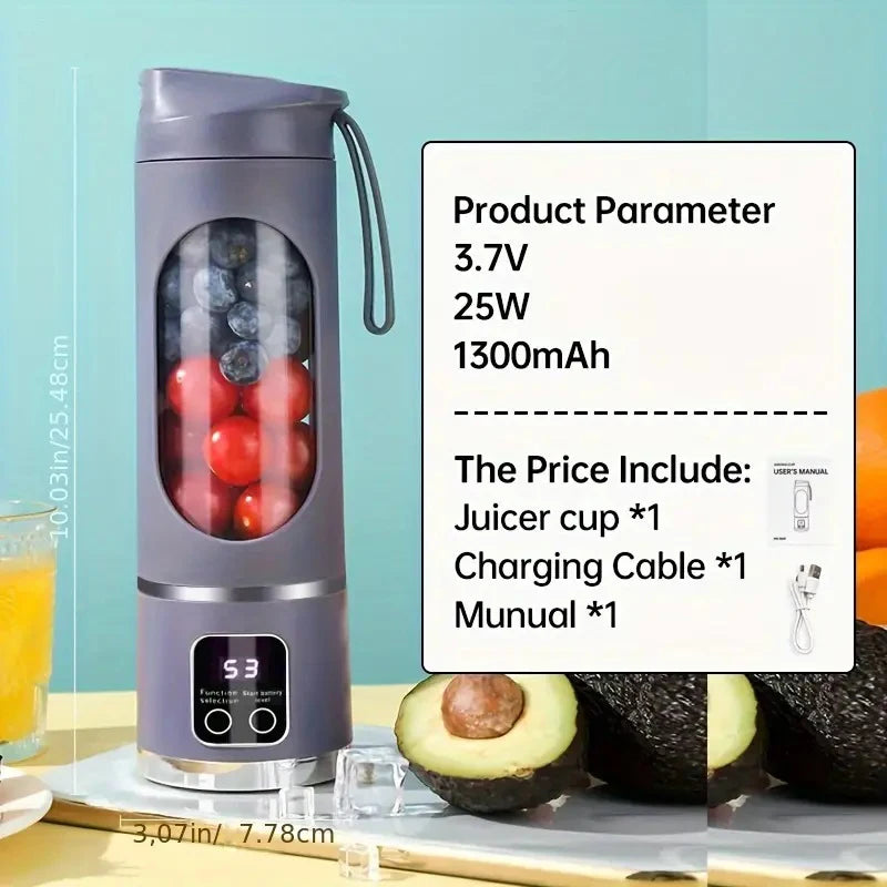 FreshBlend™ Portable Juicer Blender – USB Rechargeable Smoothie & Juice Maker