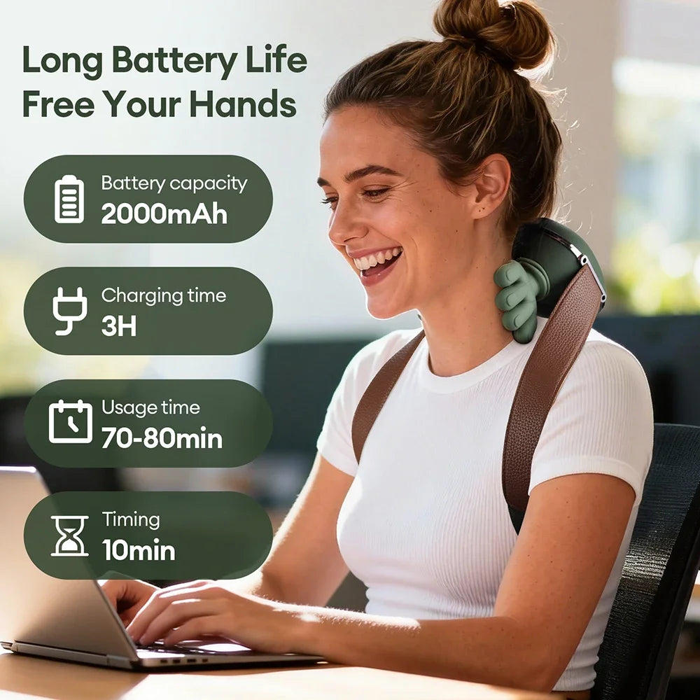 DeepRelief™ 4D Electric Body Massager – Neck, Shoulder & Full Body Relaxation