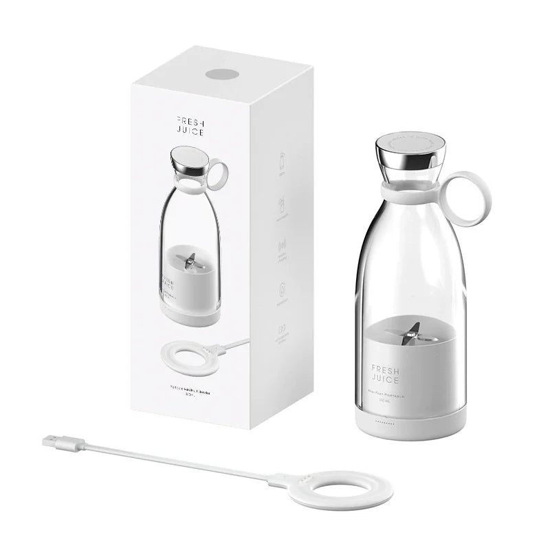 BlendGo™ Portable Juicer Blender – 350ml USB Rechargeable Smoothie Maker