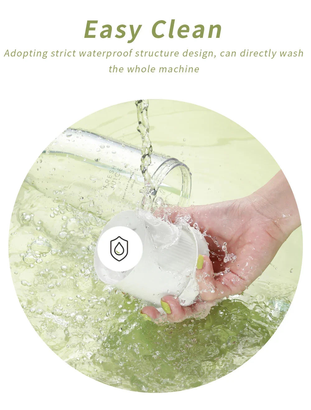 BlendGo™ Portable Juicer Blender – 350ml USB Rechargeable Smoothie Maker