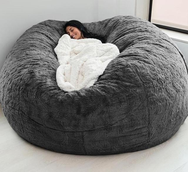 iant Lazy Bean Bag Chair – Soft Plush Lounge Sofa for Living Room & Bedroom